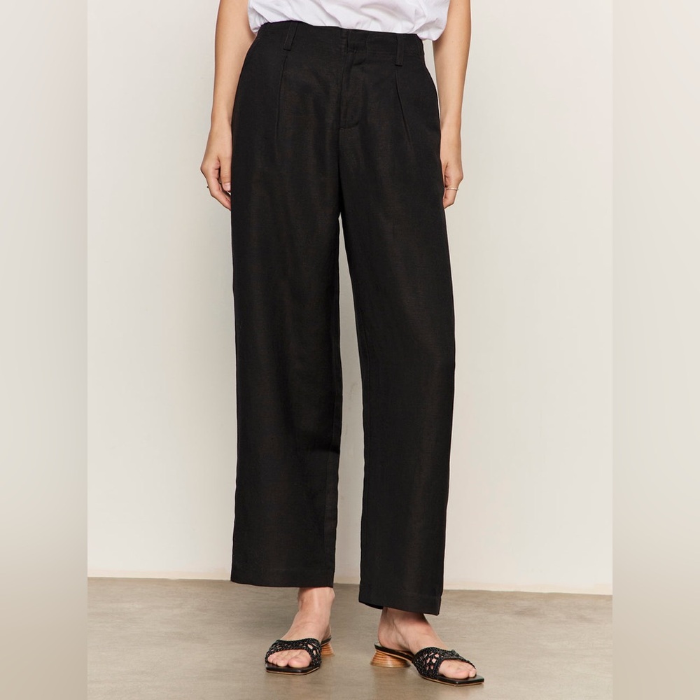 NWT Sanctuary Scout Linen Barrel Pant in Black
